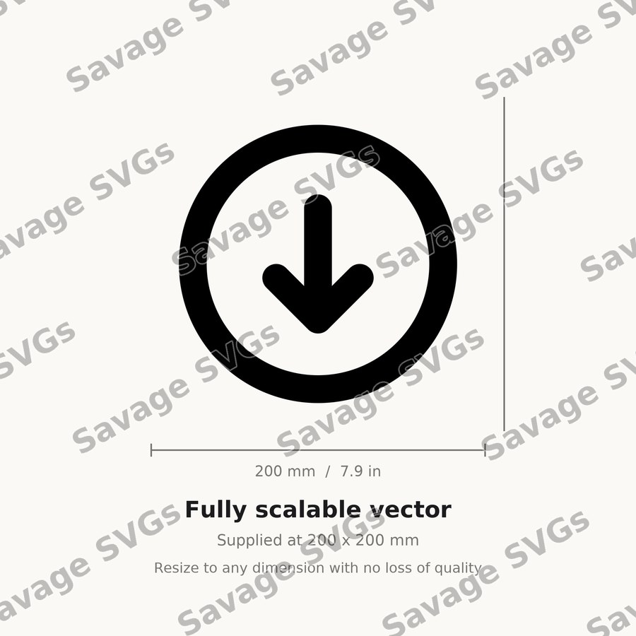 Down Arrow Circle