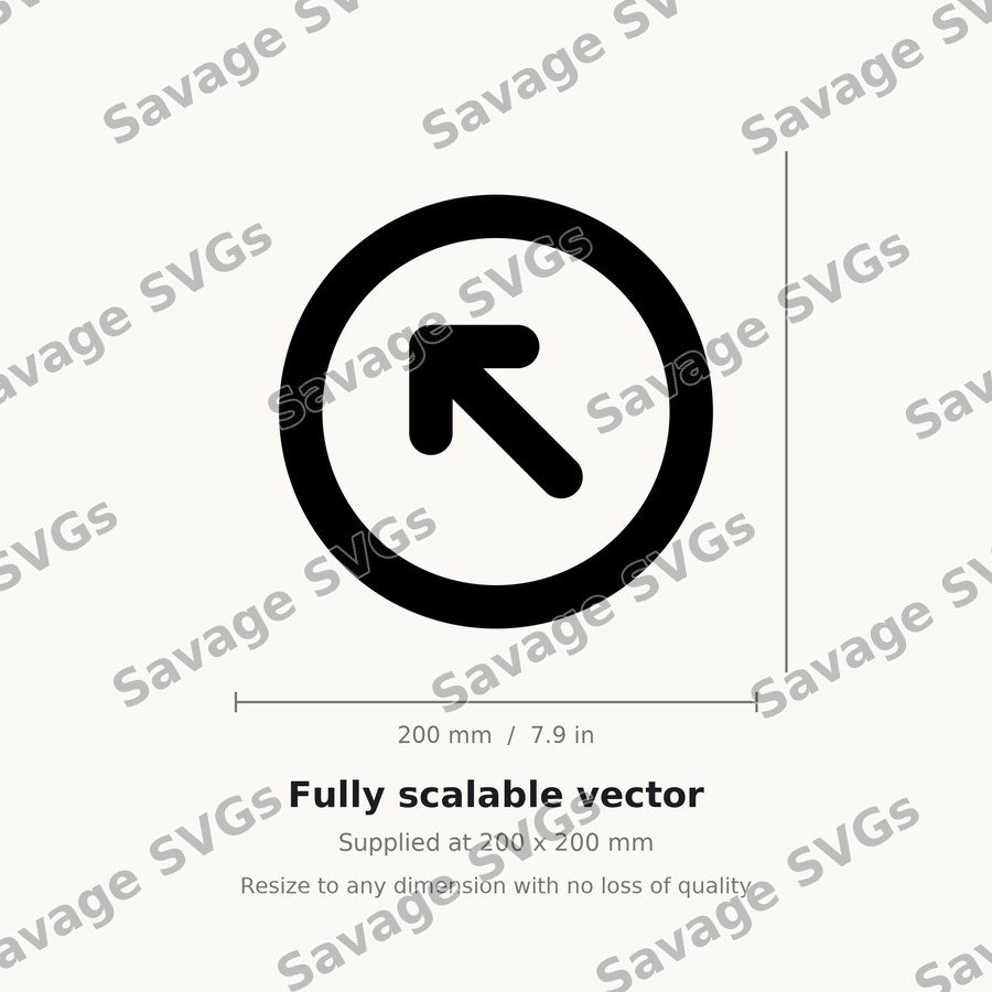 Arrow Circle Up Left