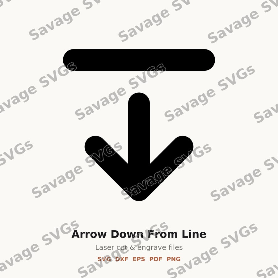 Arrow Down From Line