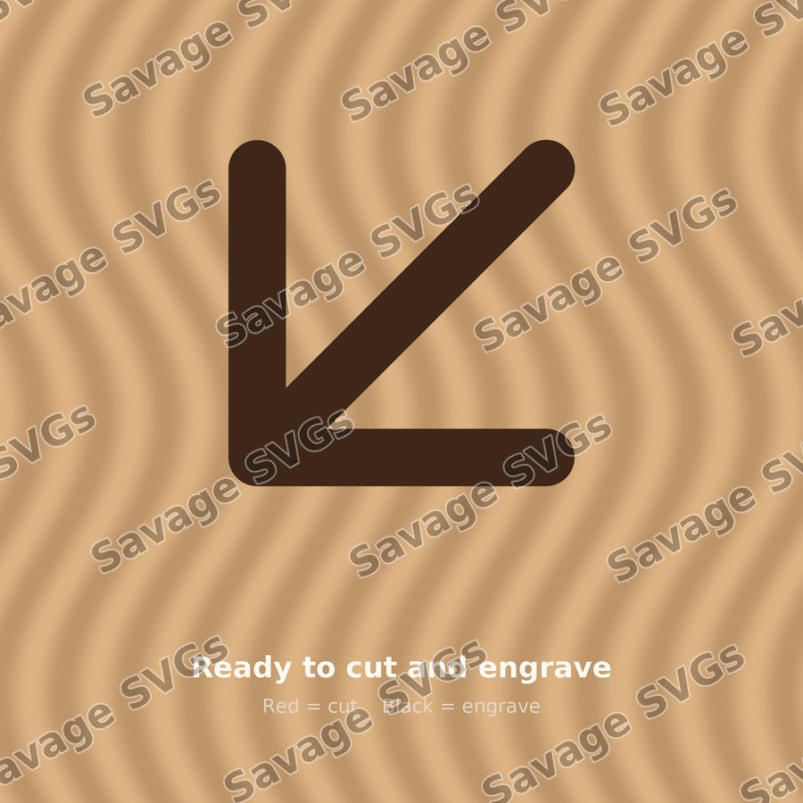 Diagonal Down Left Arrow