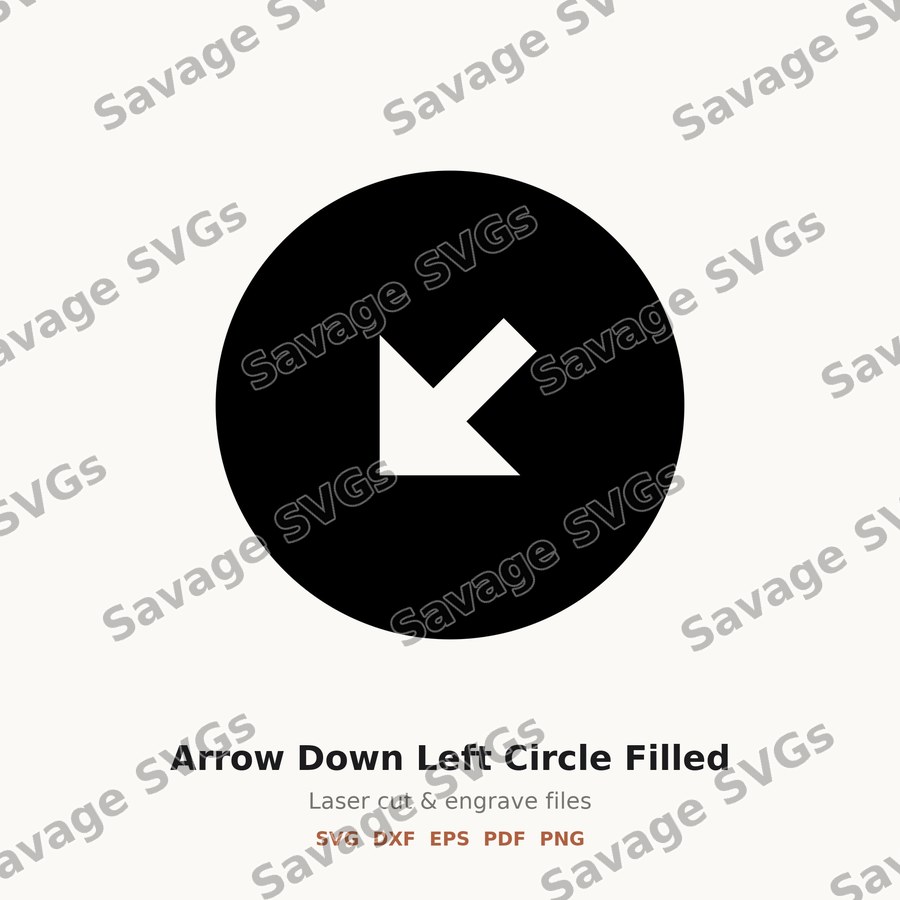 Arrow Down Left Circle Filled