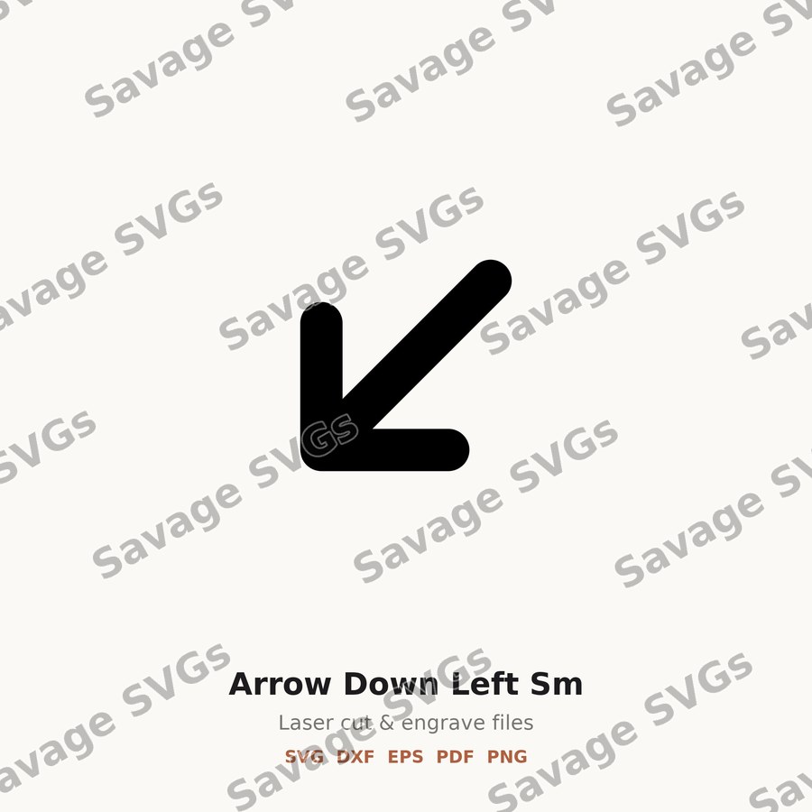 Arrow Down Left Sm