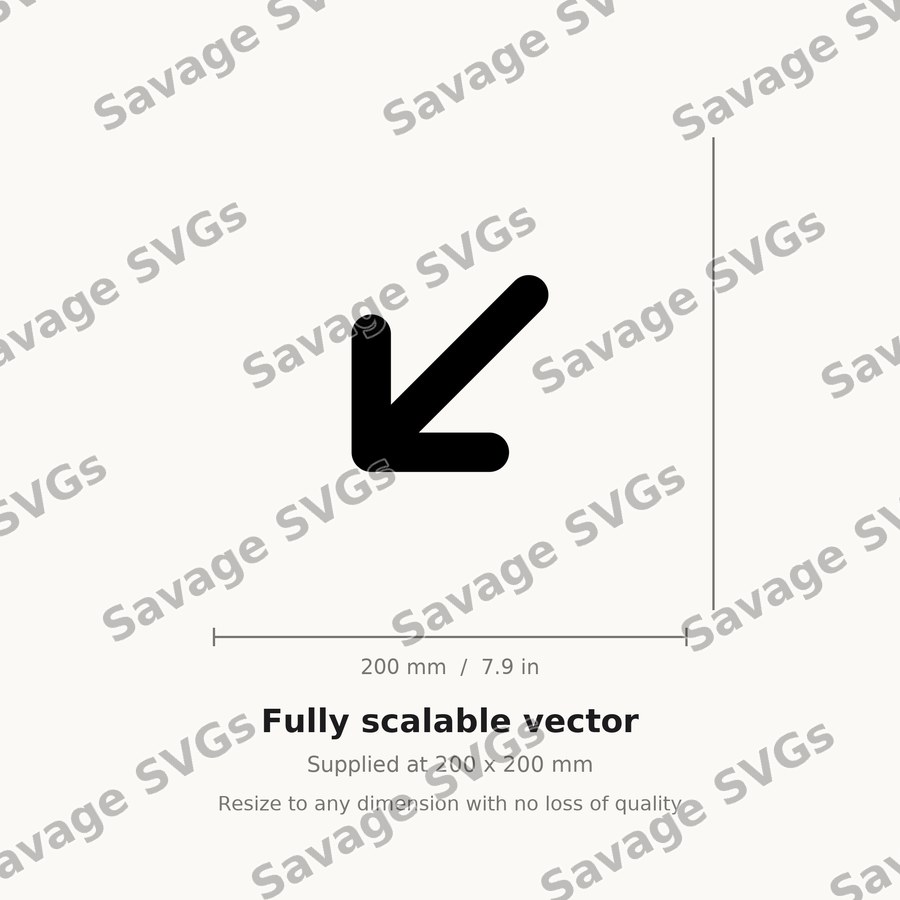 Arrow Down Left Sm