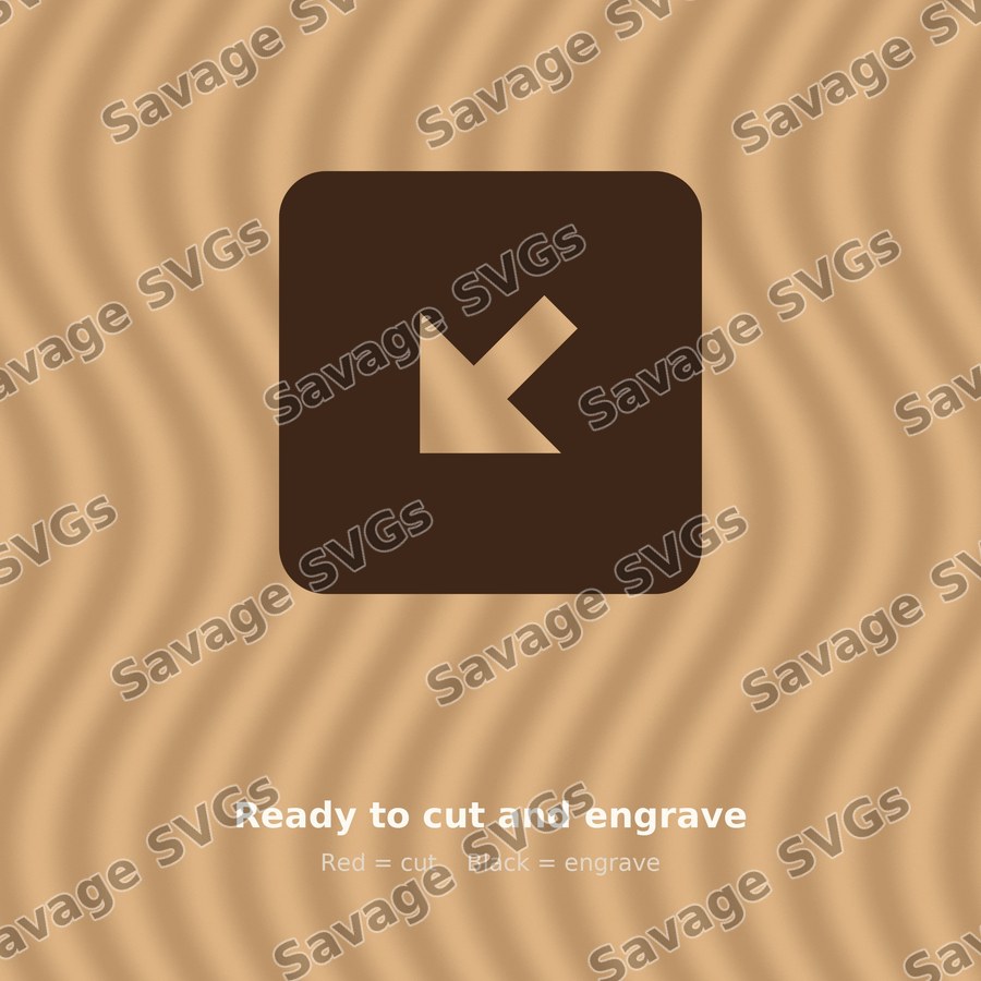 Arrow Down Left Square Filled
