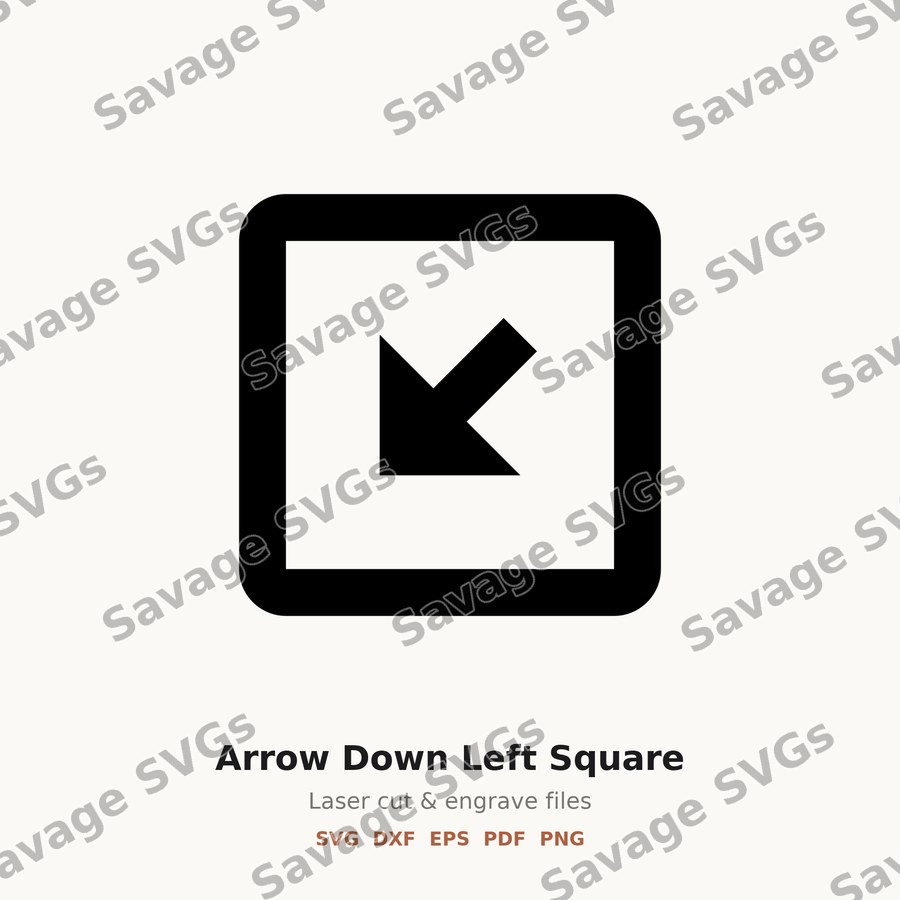 Arrow Down Left Square