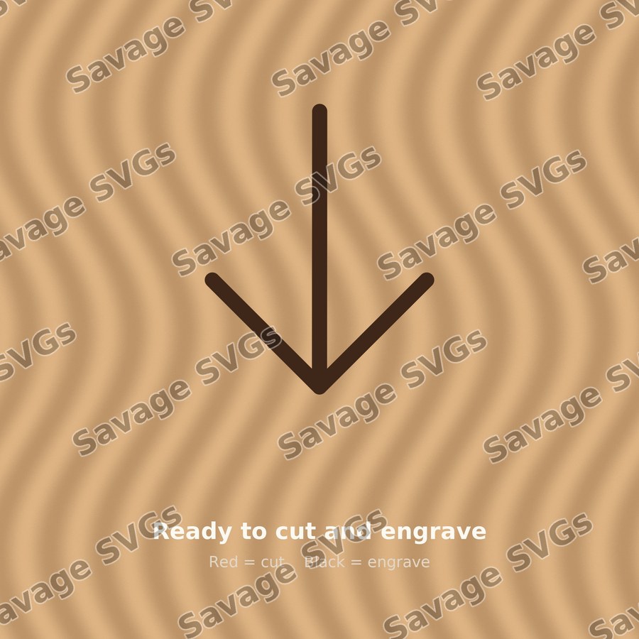 Arrow Down Outline