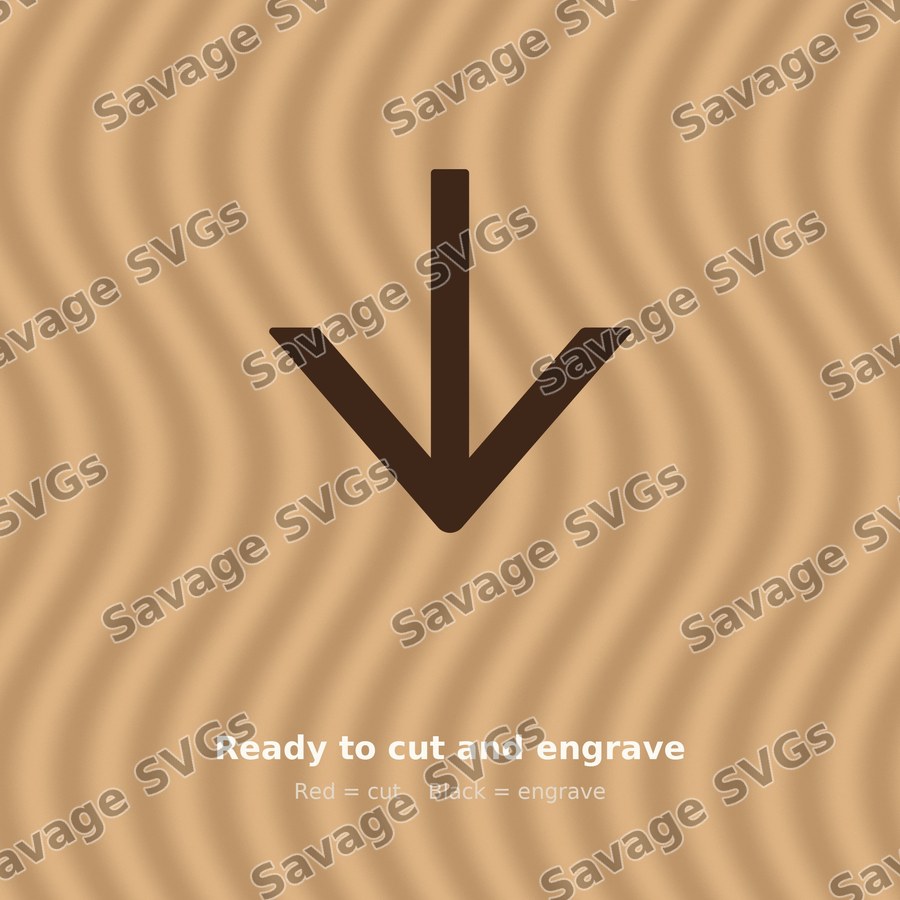 Arrow Down Outlined