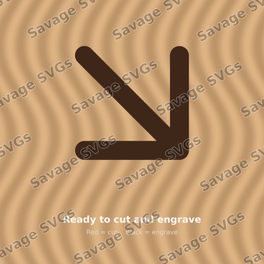 Diagonal Down Right Arrow