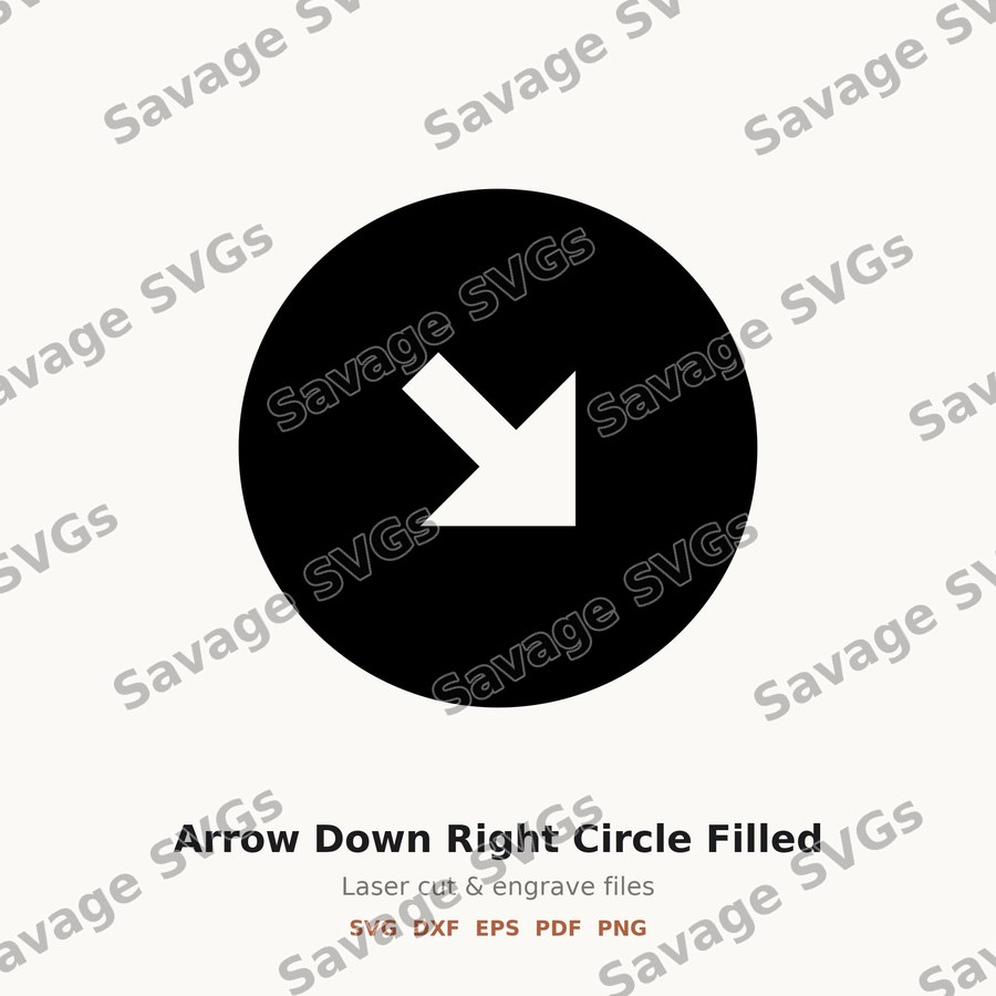 Arrow Down Right Circle Filled