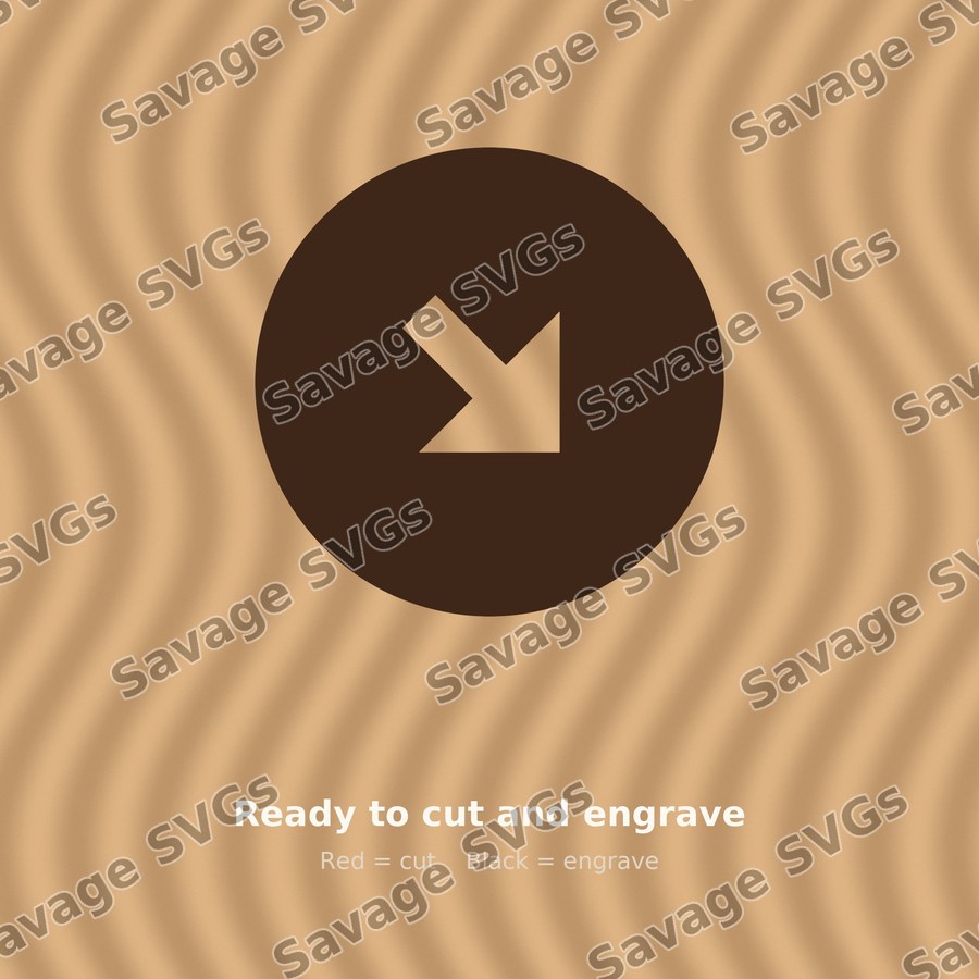 Arrow Down Right Circle Filled