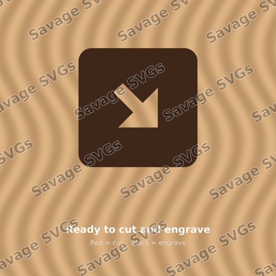 Diagonal Down Right Arrow