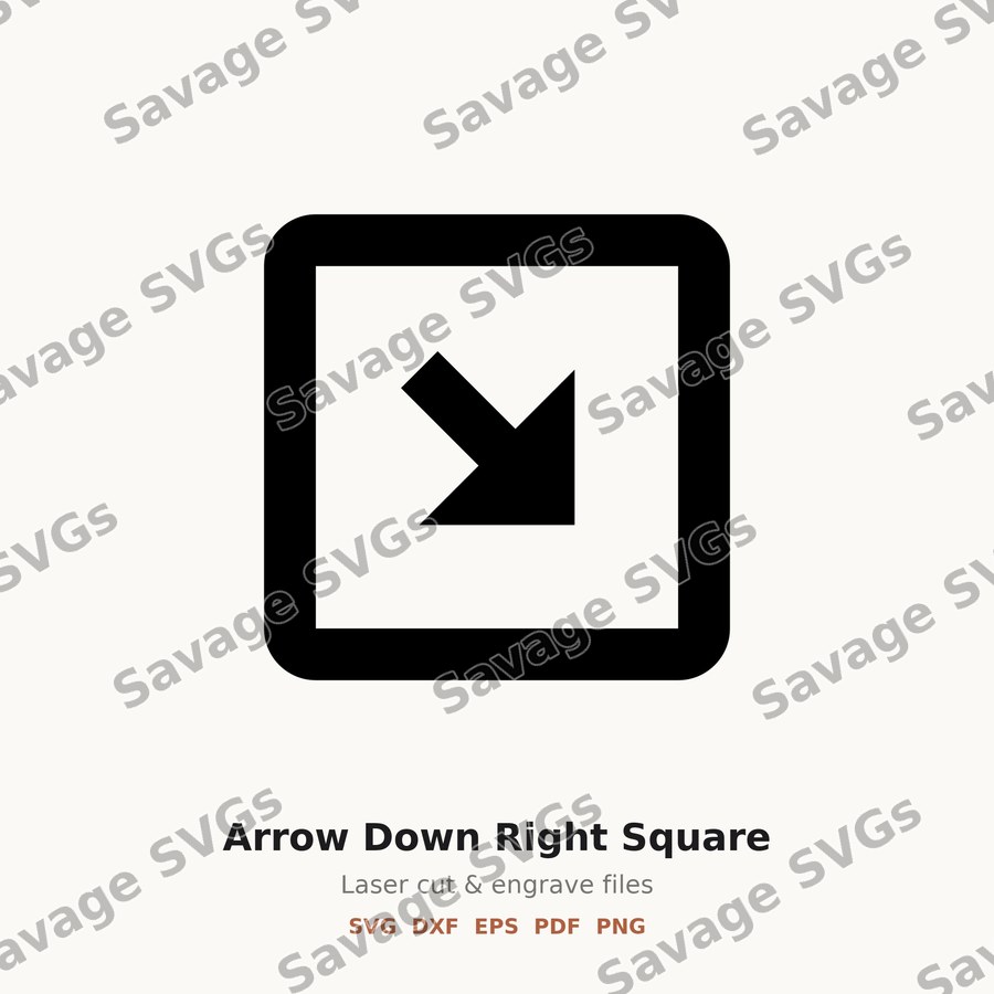 Arrow Down Right Square
