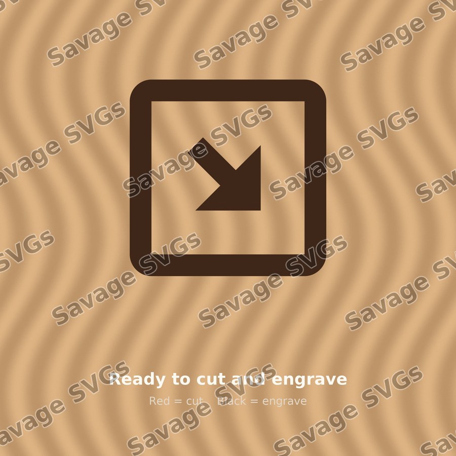 Arrow Down Right Square