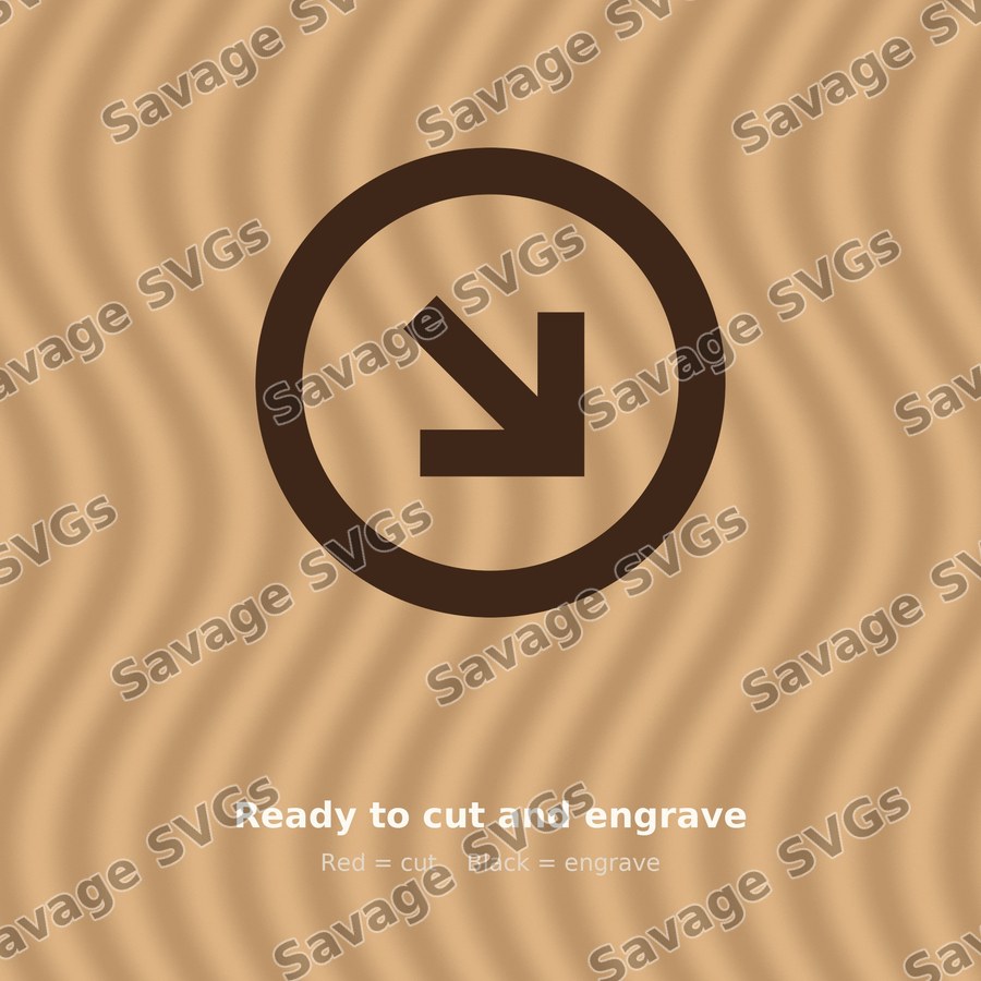 Diagonal Arrow Circle