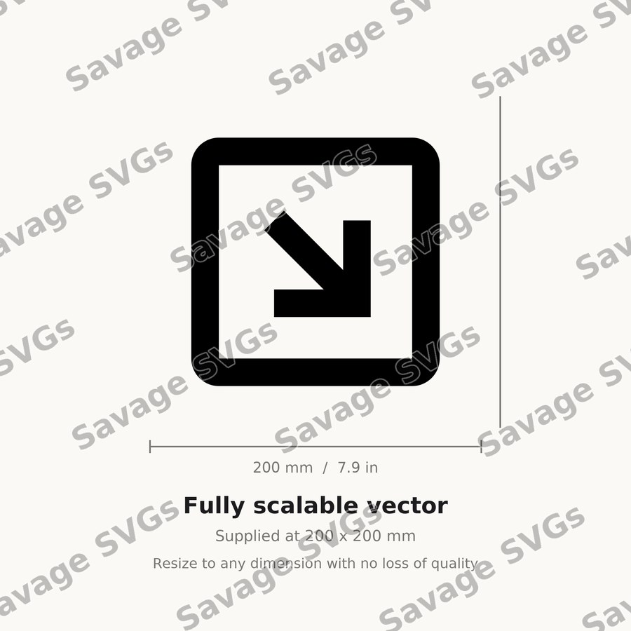 Diagonal Down Right Arrow
