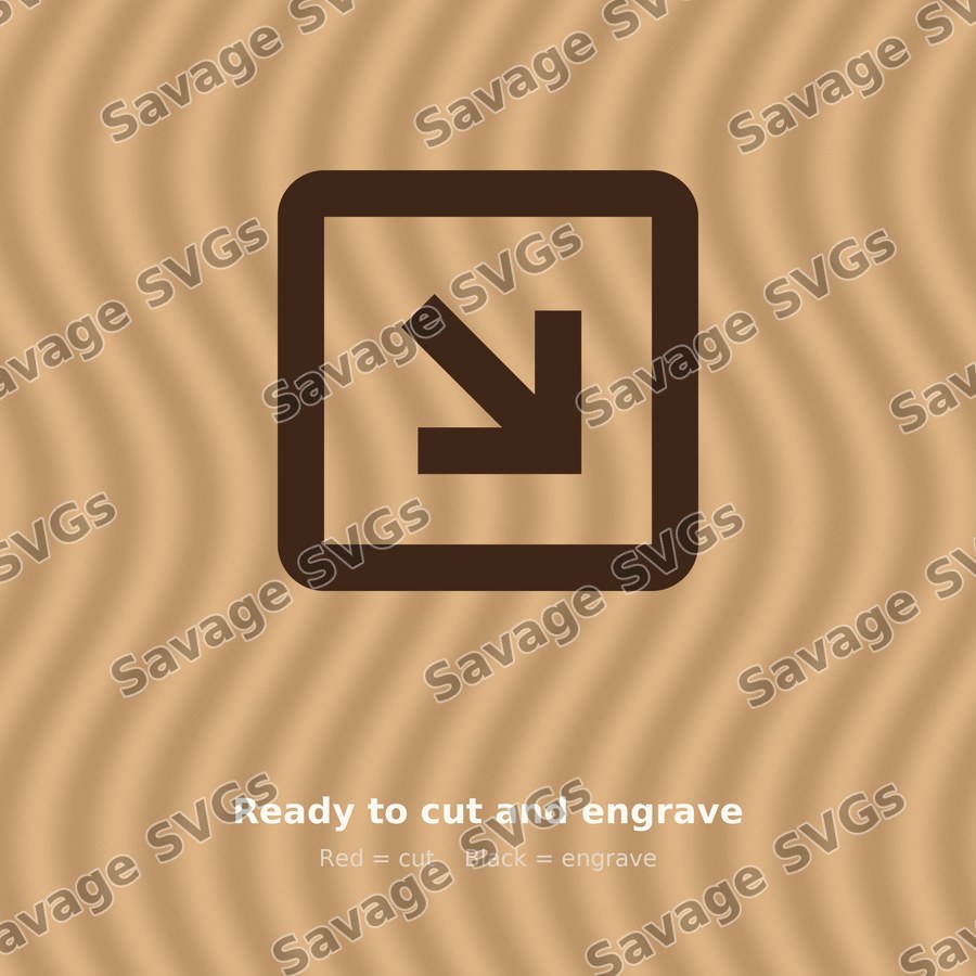 Diagonal Down Right Arrow