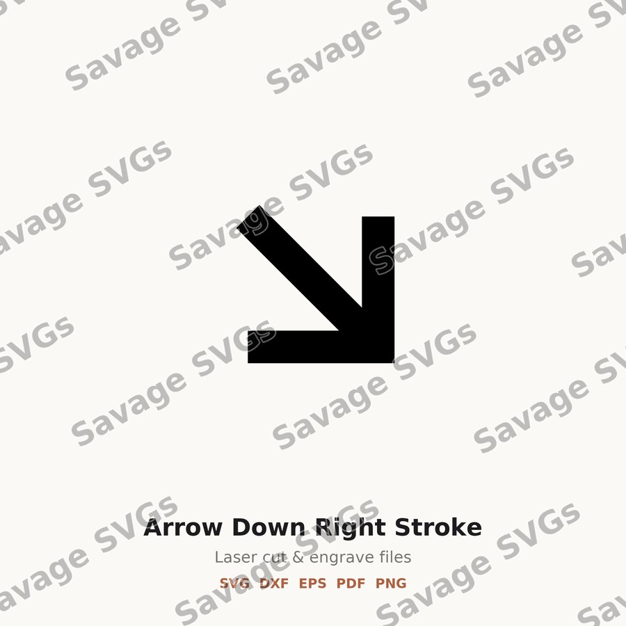 Diagonal Down Right Arrow