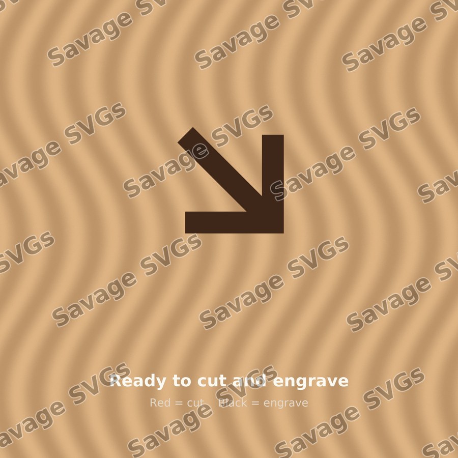 Diagonal Down Right Arrow