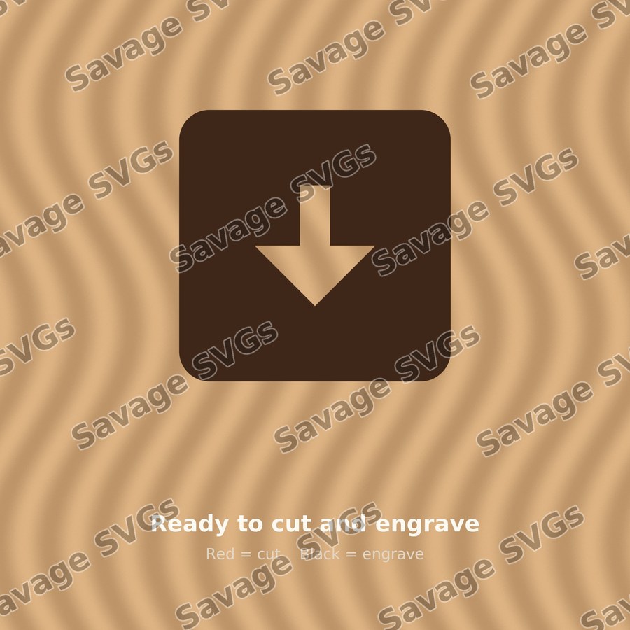 Down Arrow Square