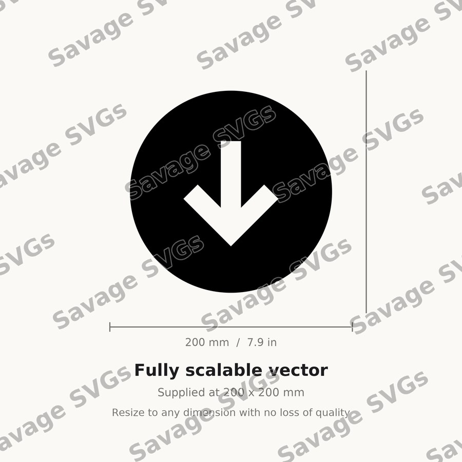 Down Arrow Circle