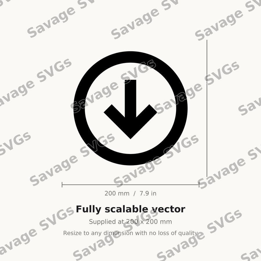 Down Arrow Circle