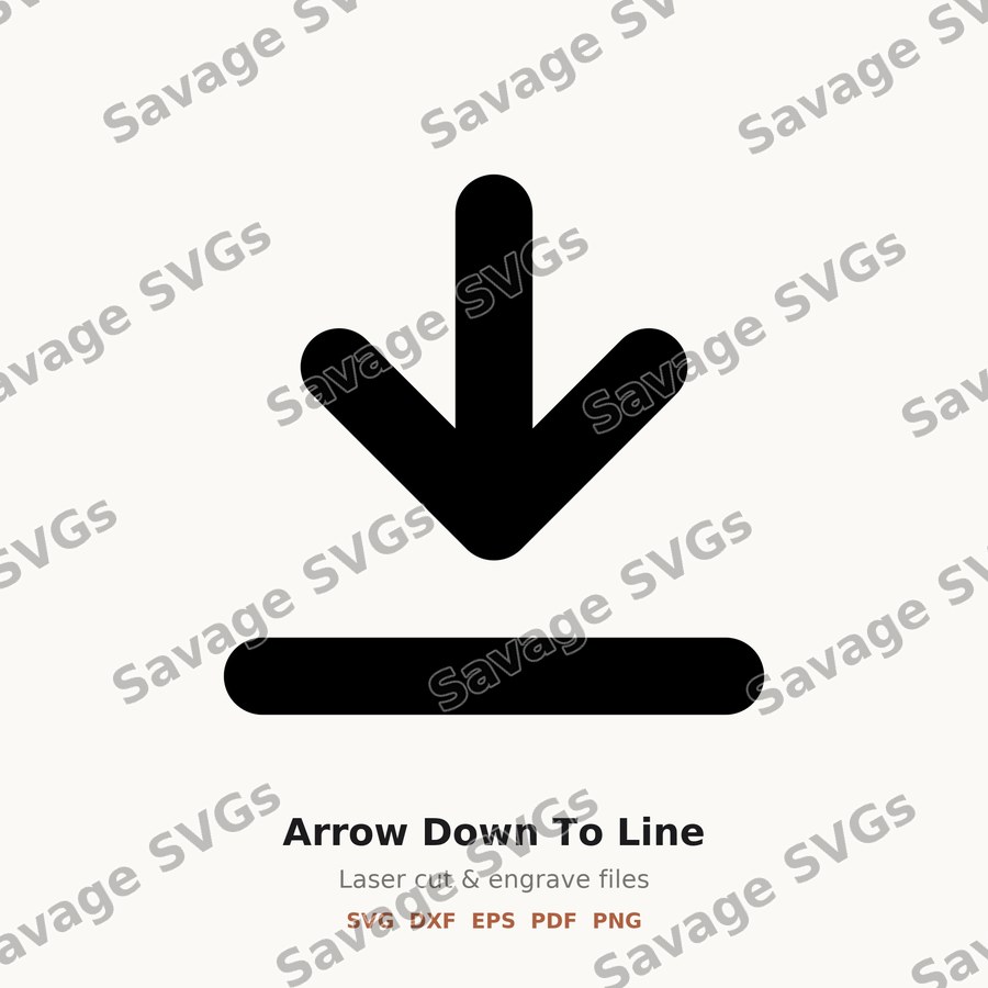 Arrow Down To Line