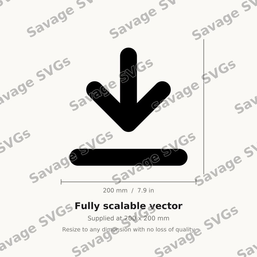 Arrow Down To Line