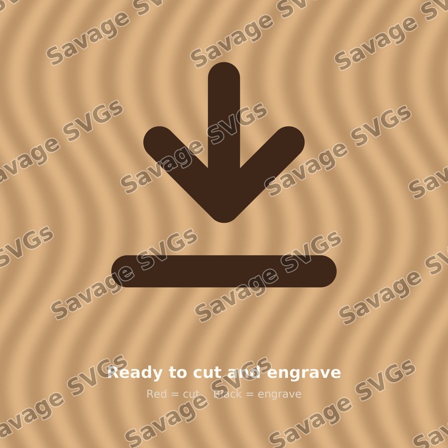 Arrow Down To Line