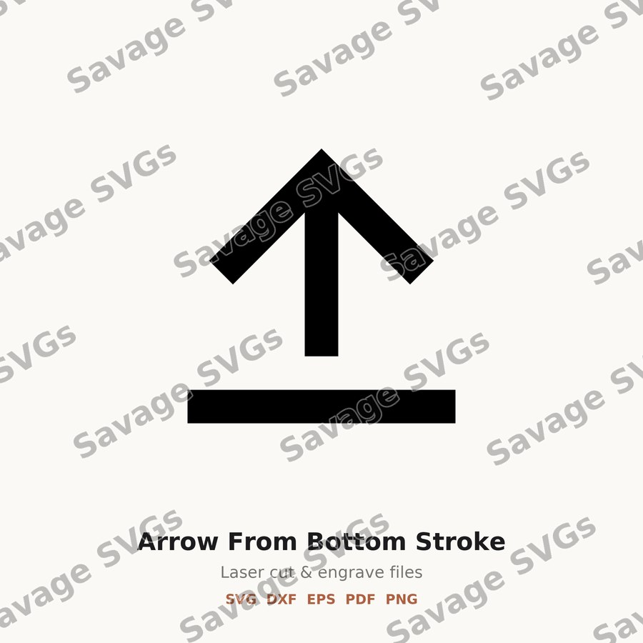 Arrow From Bottom Stroke