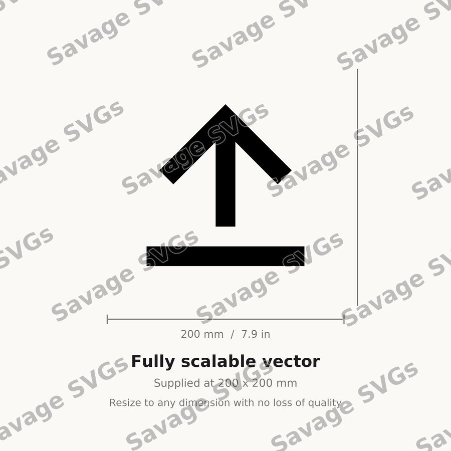 Arrow From Bottom Stroke