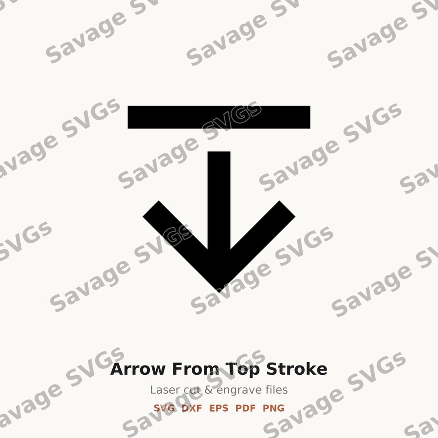 Arrow From Top Stroke