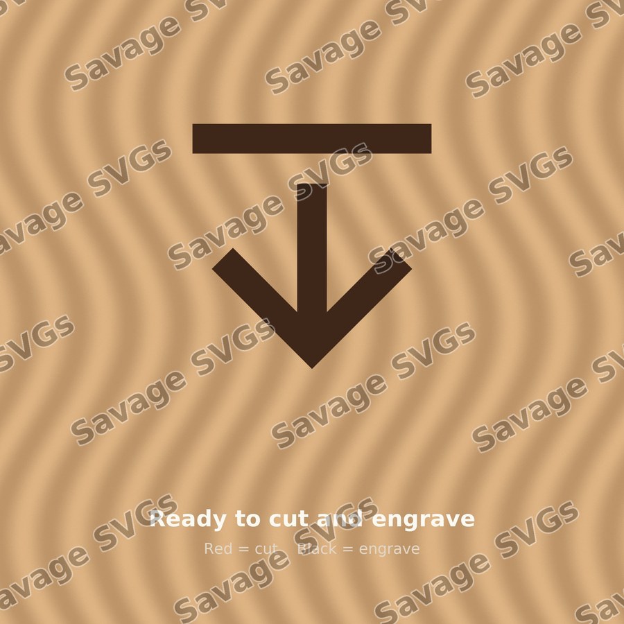 Arrow From Top Stroke