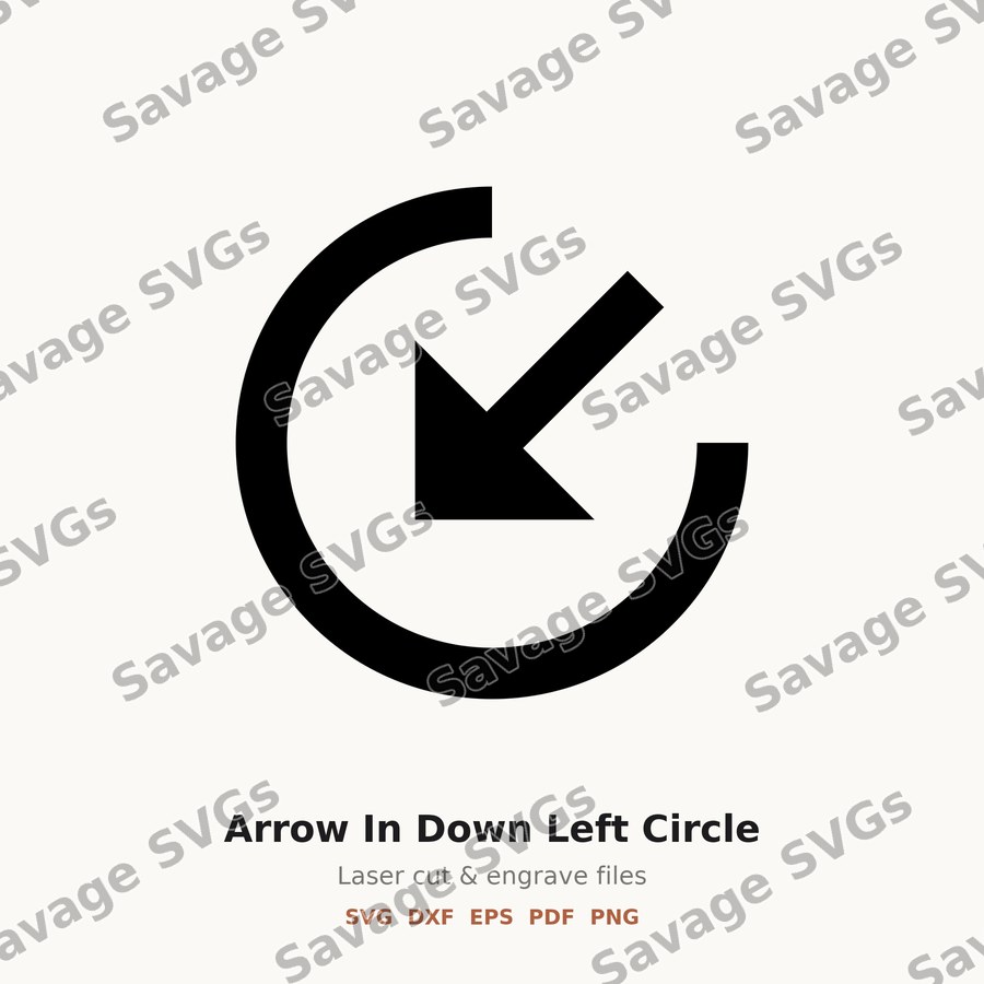 Arrow In Down Left Circle