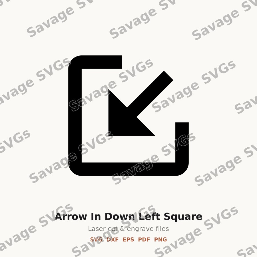 Arrow In Down Left Square