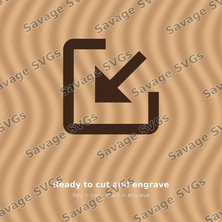Arrow In Down Left Square