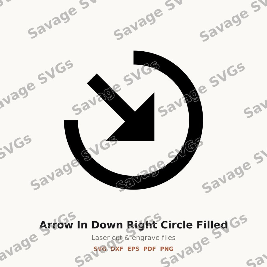 Arrow In Down Right Circle Filled
