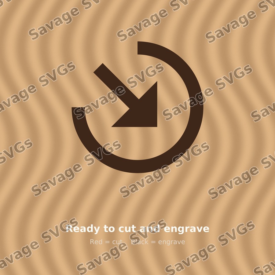 Arrow In Down Right Circle