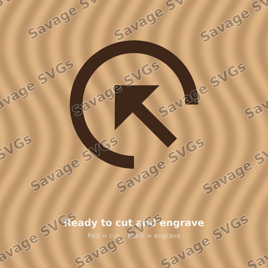 Arrow In Up Left Circle Filled