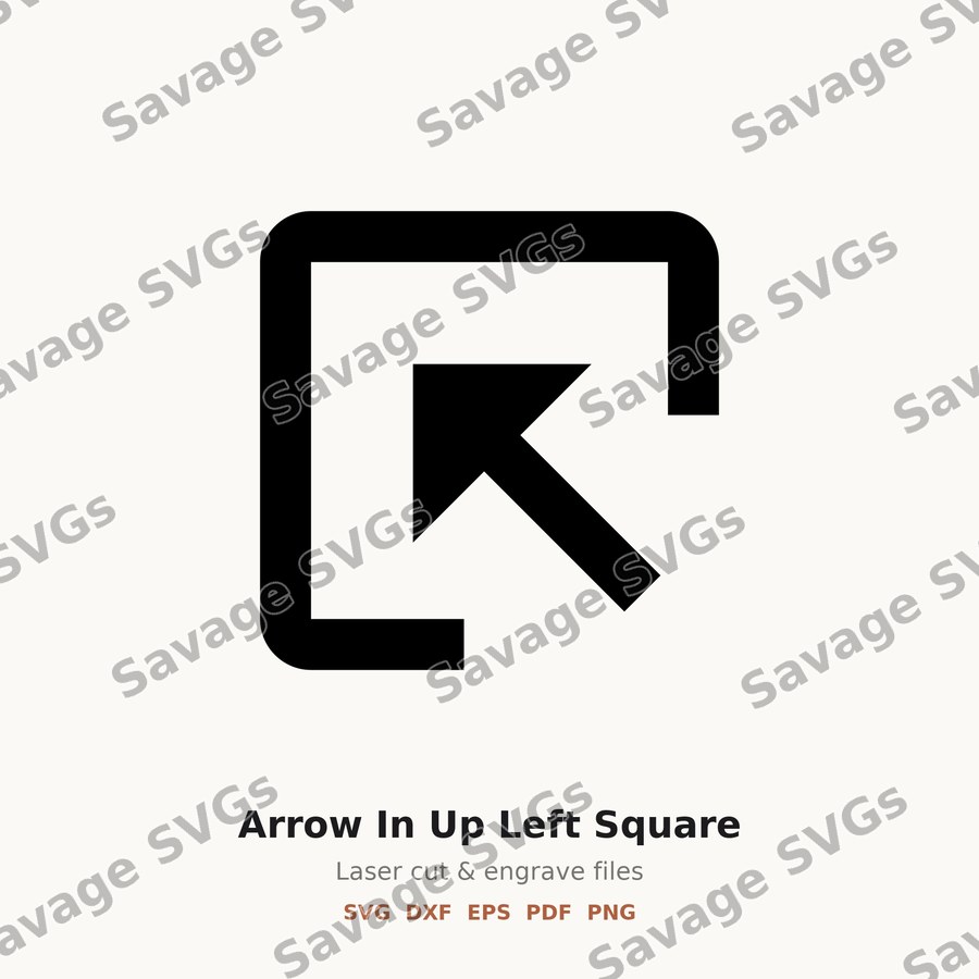 Arrow In Up Left Square