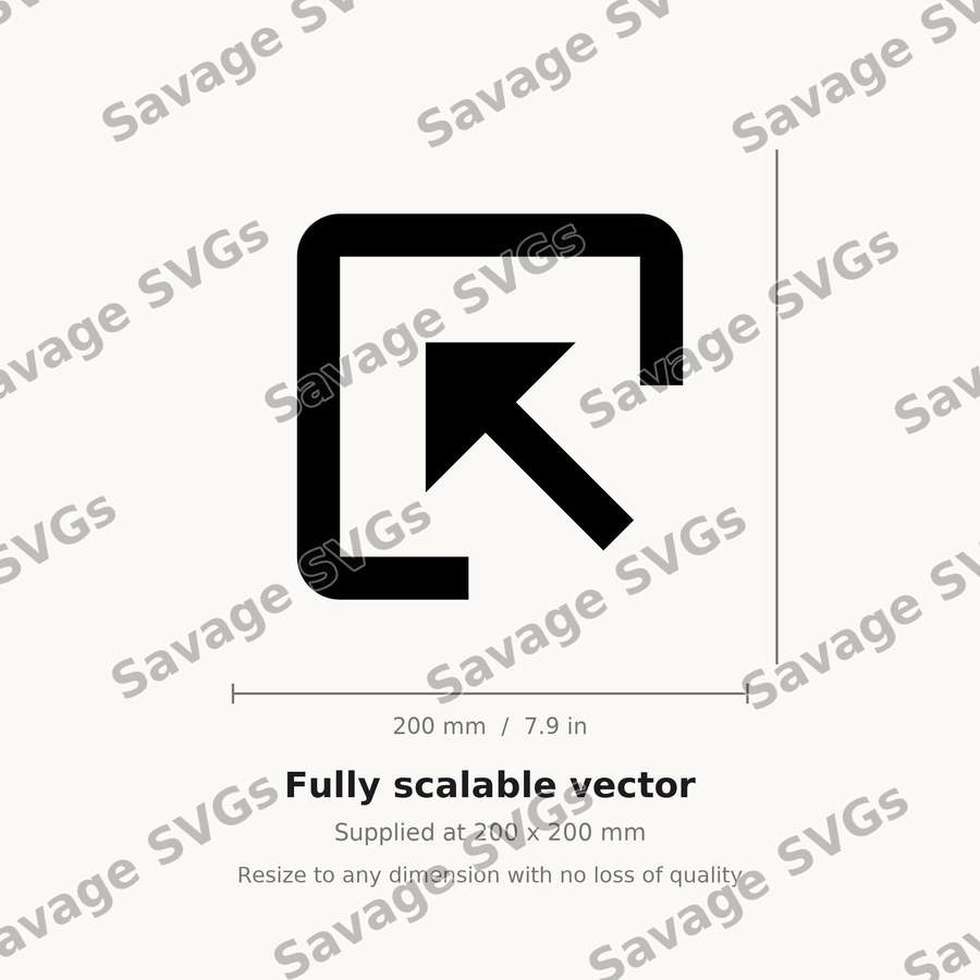 Arrow In Up Left Square