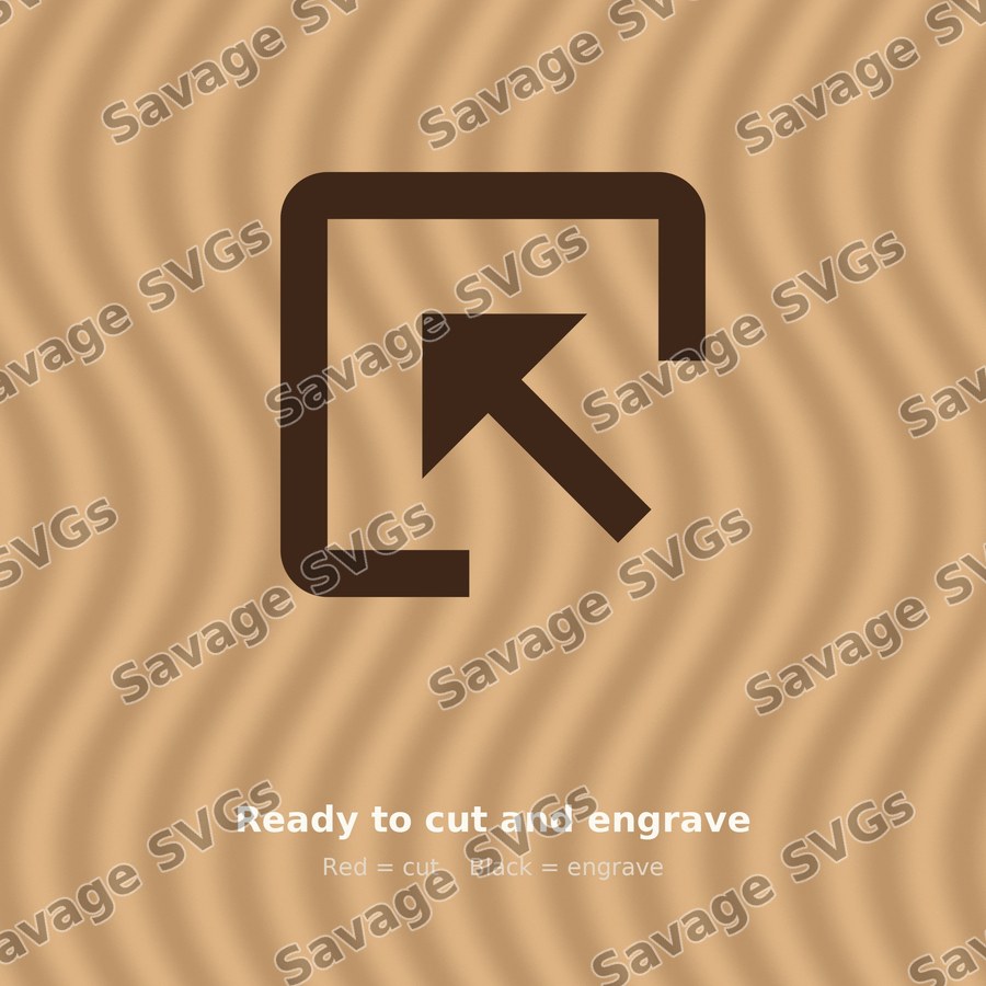 Arrow In Up Left Square
