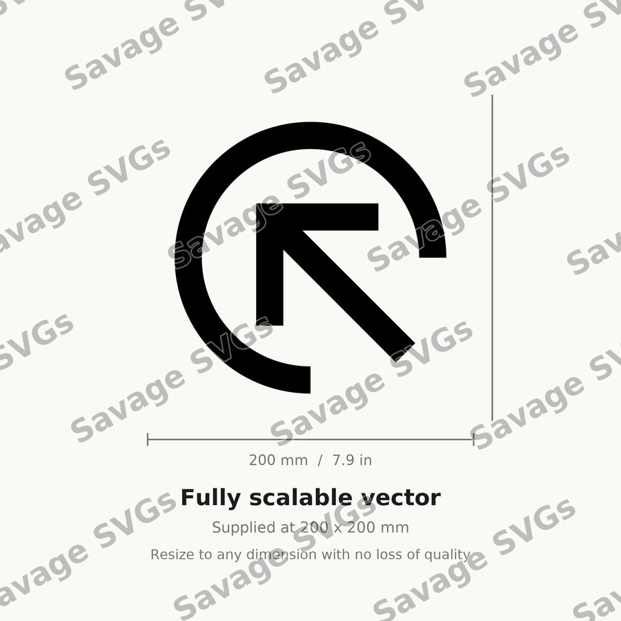 Arrow In Up Left Stroke Circle Filled