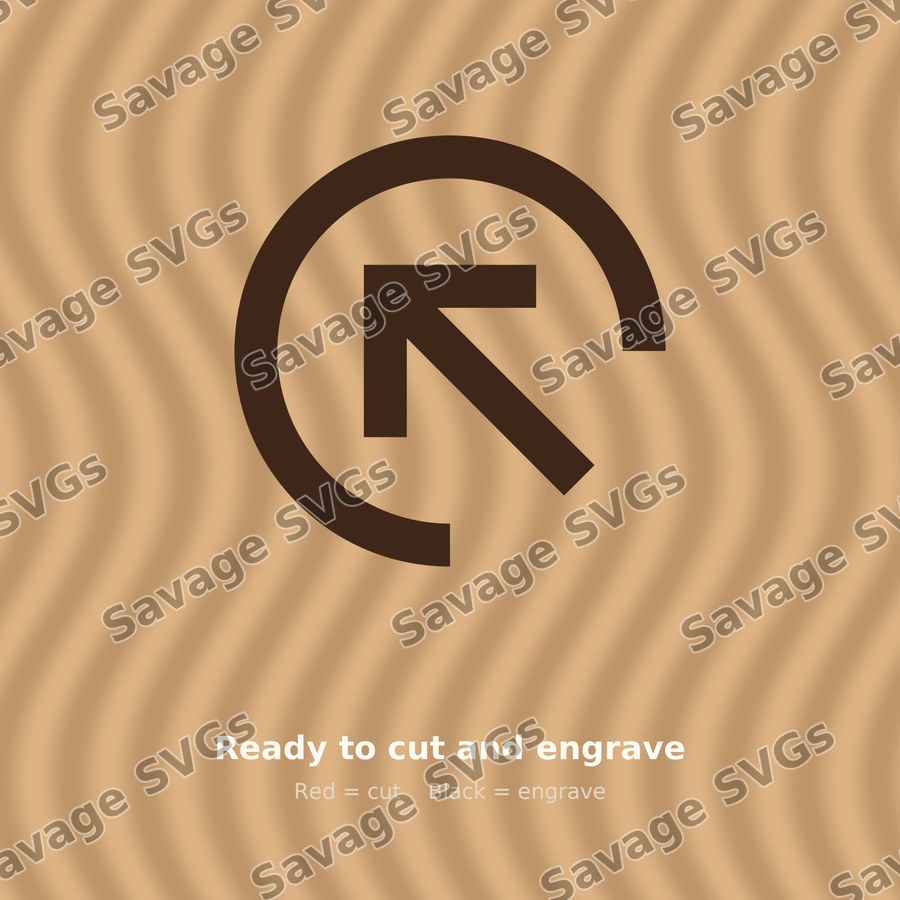 Arrow In Up Left Stroke Circle