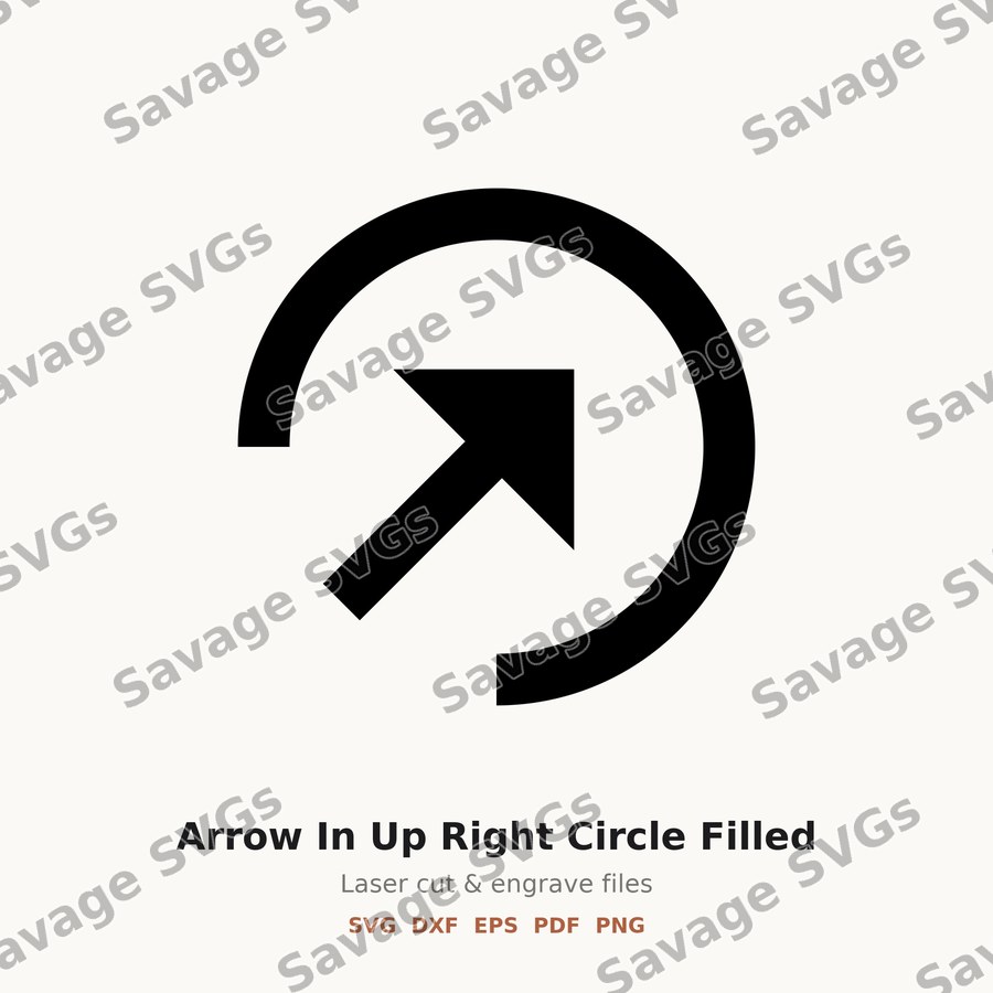 Arrow In Up Right Circle Filled