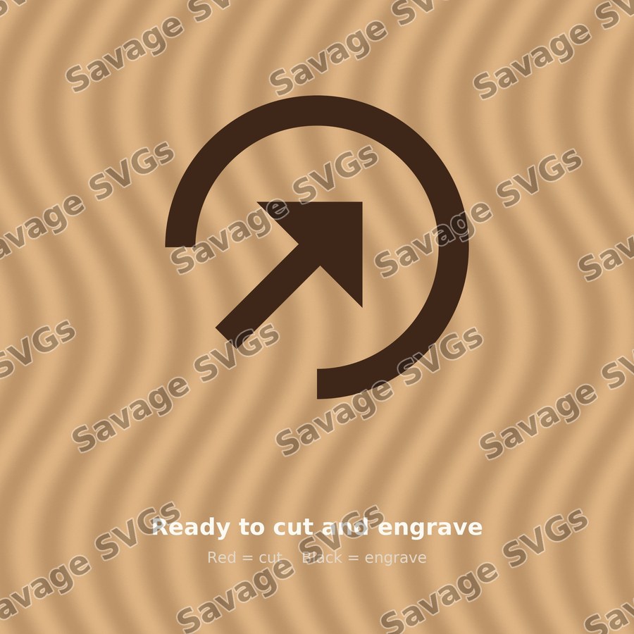 Arrow In Up Right Circle Filled