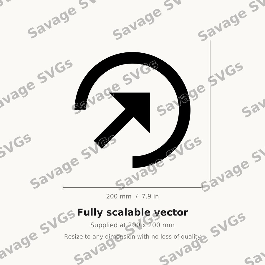 Arrow In Up Right Circle