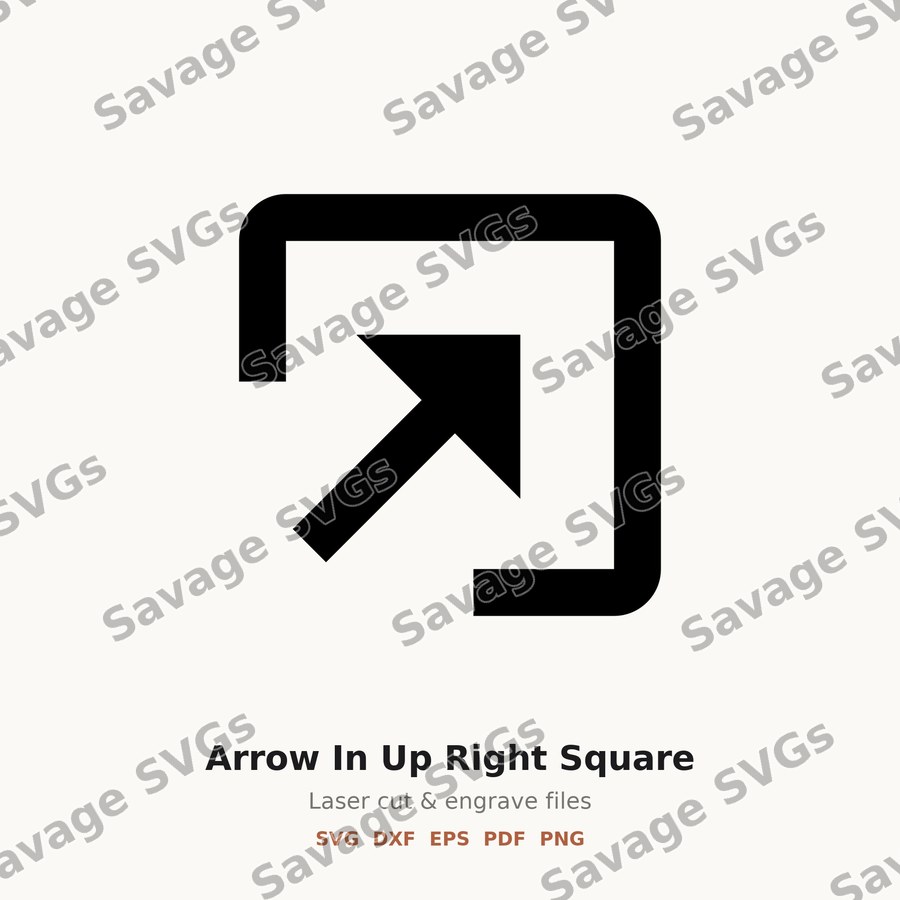 Arrow In Up Right Square