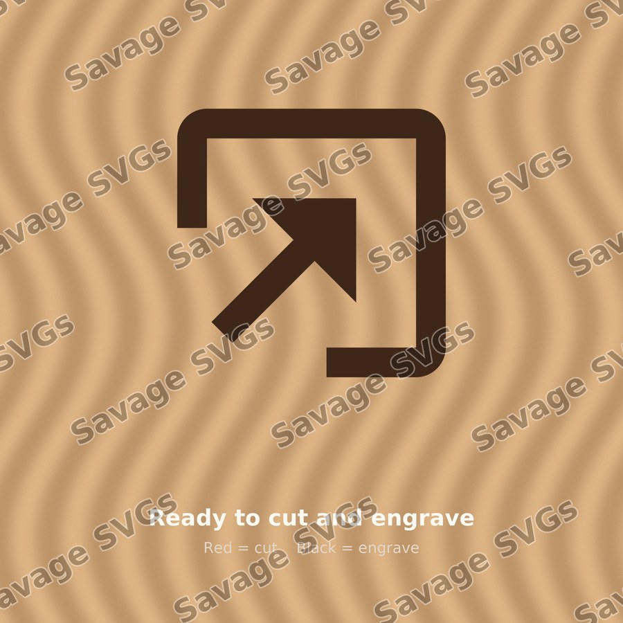 Arrow In Up Right Square