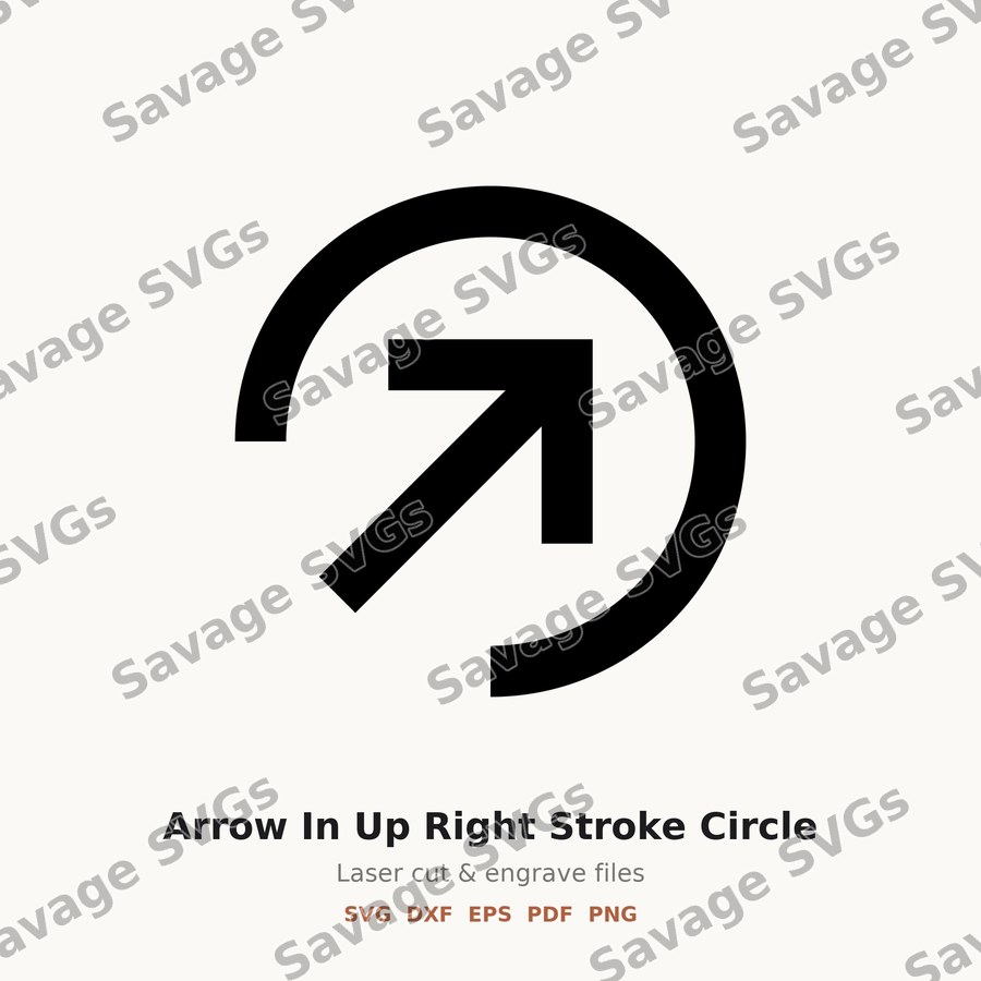 Arrow In Up Right Stroke Circle