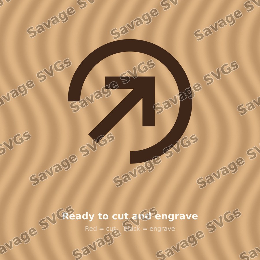 Arrow In Up Right Stroke Circle